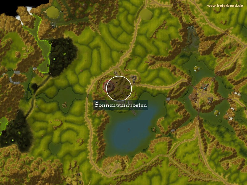 Sonnenwindposten (Sunspring Post) Landmark WoW World of Warcraft 