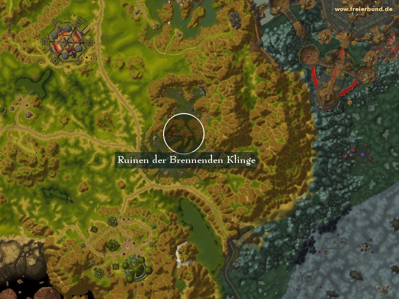 Ruinen der Brennenden Klinge (Burning Blade Ruins) Landmark WoW World of Warcraft 