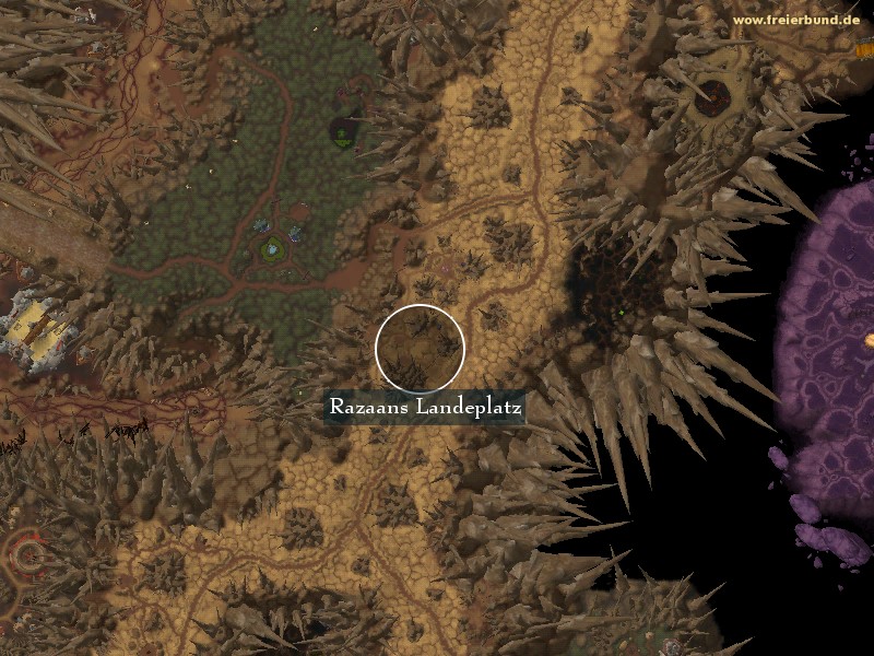 Razaans Landeplatz (Razaan's Landing) Landmark WoW World of Warcraft 