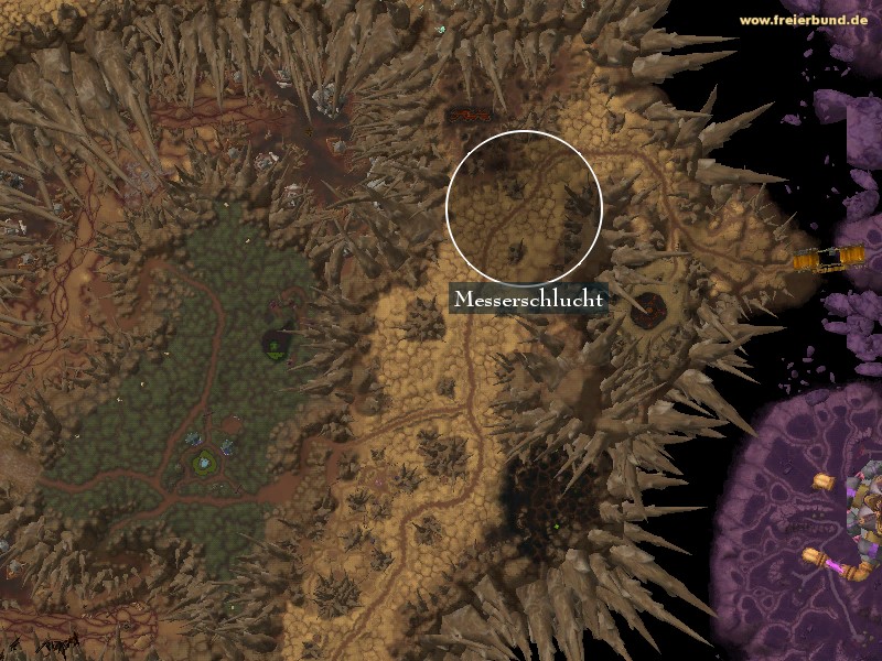 Messerschlucht (Bladed Gulch) Landmark WoW World of Warcraft 