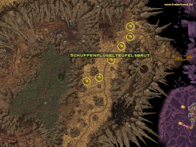 Schuppenflügelteufelsbrut (Felsworn Scalewing) Monster WoW World of Warcraft 