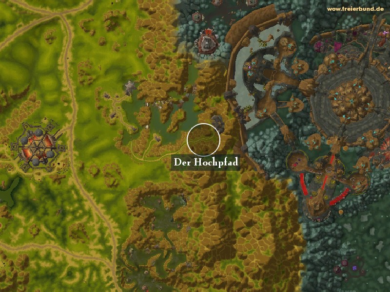Der Hochpfad (The High Path) Landmark WoW World of Warcraft 
