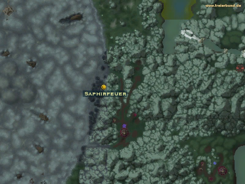 Saphirfeuer (Sapphire Signal Fire) Quest-Gegenstand WoW World of Warcraft 