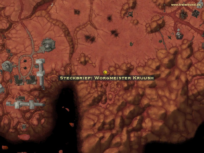 Steckbrief: Worgmeister Kruush (Wanted: Worg Master Kruush) Quest-Gegenstand WoW World of Warcraft 