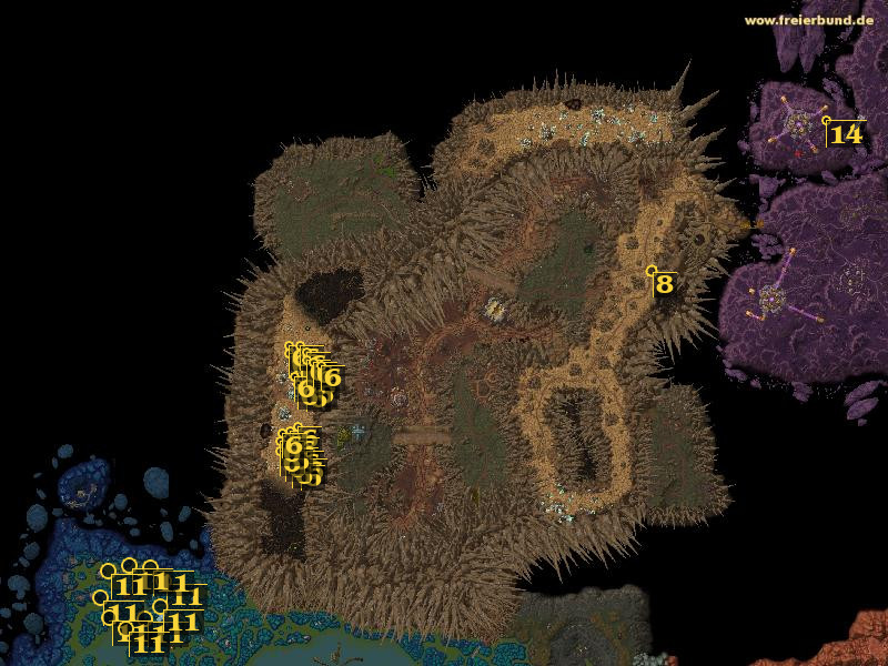 Ziemlich selten - Erfolg - Map & Guide - Freier Bund - World of Warcraft