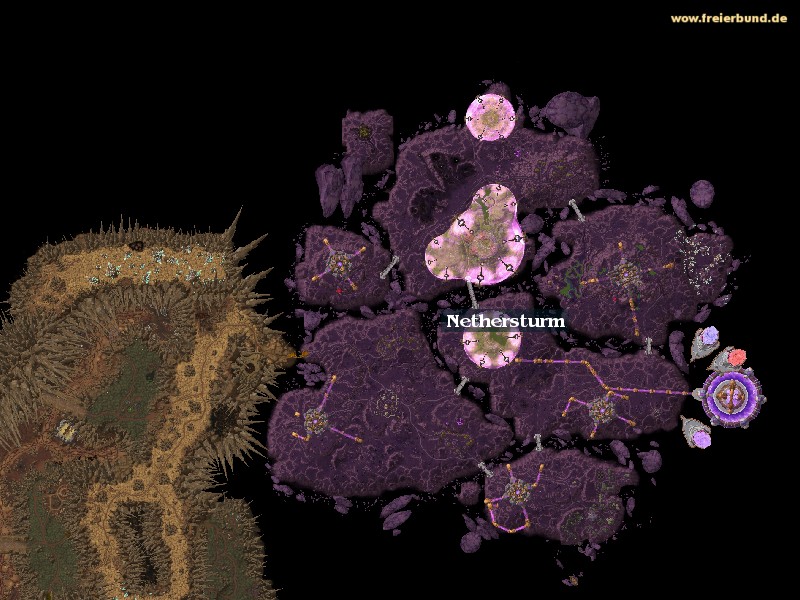 Nethersturm - Zone - Map & Guide - Freier Bund - World Of Warcraft