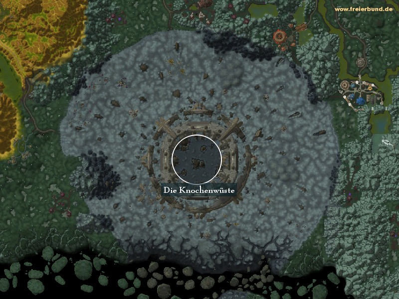 Die Knochenwüste (The Bone Wastes) Landmark WoW World of Warcraft 